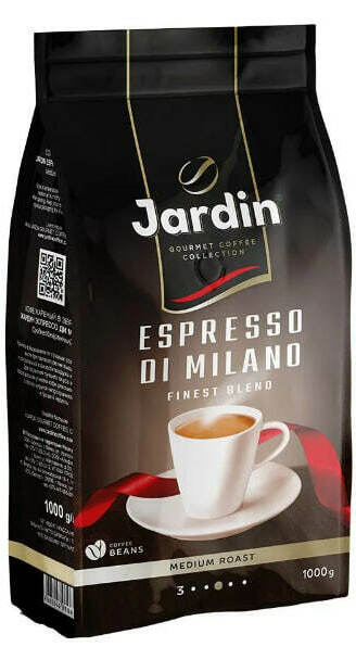 Jardin Espresso di Milano, арабика, робуста, 1кг