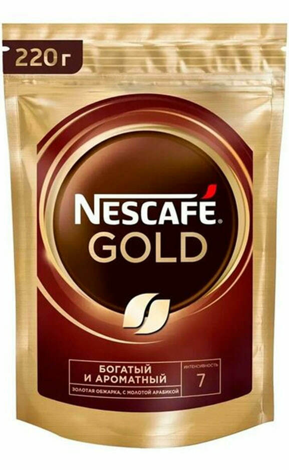 Nescafe Gold,  растворимый, 220г