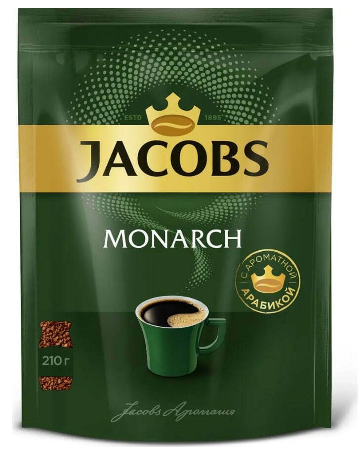 Кофе Jacobs Monarch original растворимый, 210г Кофе Jacobs Monarch original растворимый, 210г
