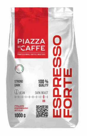 Piazza del Caffe Espresso Forte, робуста, 1 кг. В зёрнах Piazza del Caffe Espresso Forte, робуста, 1 кг. В зёрнах