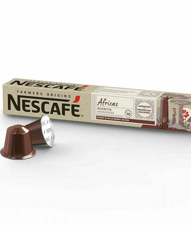 Капсулы Nescafe Nespresso Farmers Origins Africas Ristretto, 10шт
